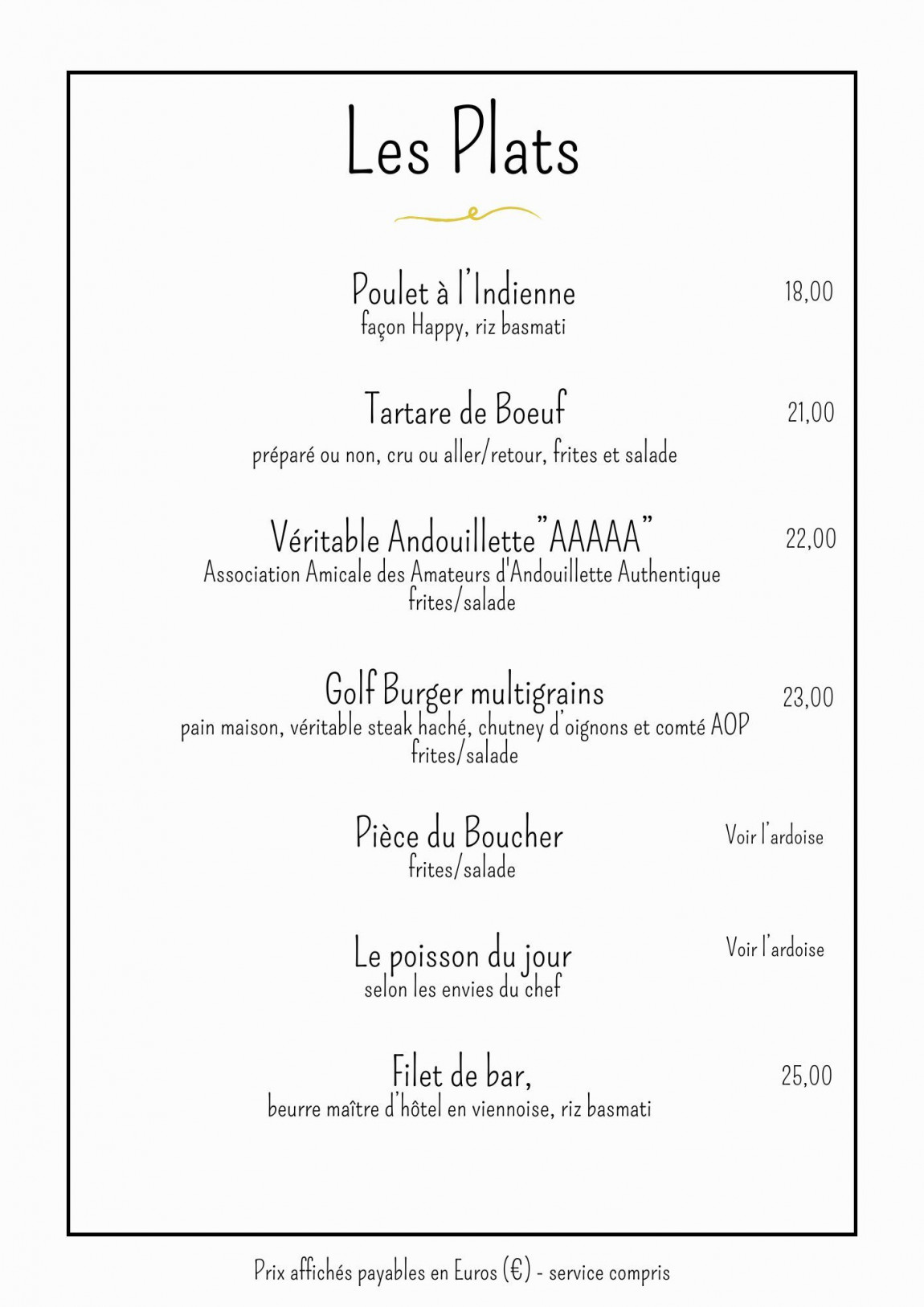 Les Plats